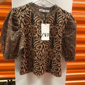 ZARA Prem Quality Knit Top, M, NWT